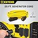 Champion Power Equipment 25-Foot 30-Amp 125-Volt Fan-Style Generator Extension Cord (L5-30P to three 5-15R)