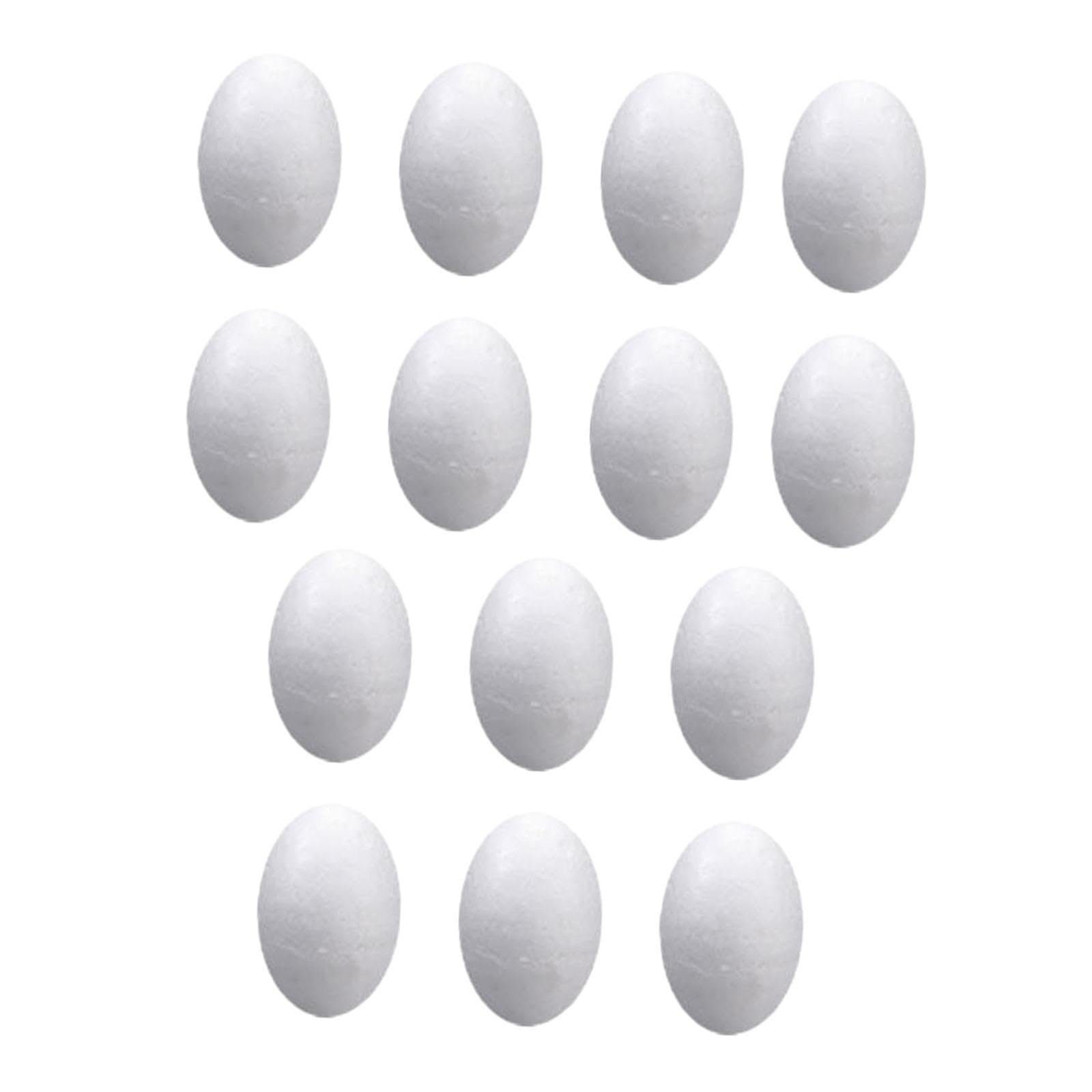 Uova di Gommapiuma, Uova Finte per Lavoretti, Uova di Pasqua Vuote, Uova di Polistirolo per Decorazioni Natalizie, Ornamenti per La Casa, Decorazioni, 20 Pezzi 12 Cm