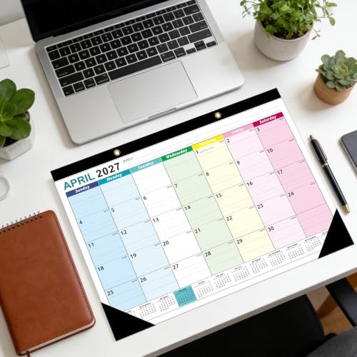 Image of ZTX Desk Calendar 2026-2027 18 Month Big Planner Colorful