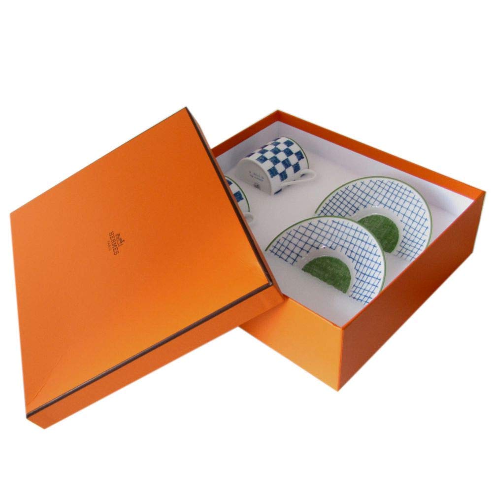 Amazon | エルメス コーヒーカップ＆ソーサー ブルー ペア ウォーク