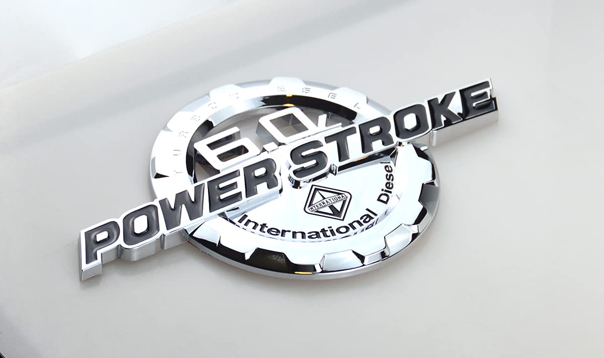 Insignias Laterales Ford F250 F350 2 Emblemas Laterales 7.3L Power Stroke  Para Ford F250 F350 – Color Rojo, 3D, Resistentes 7.3L Internacional, image size:1200x712
