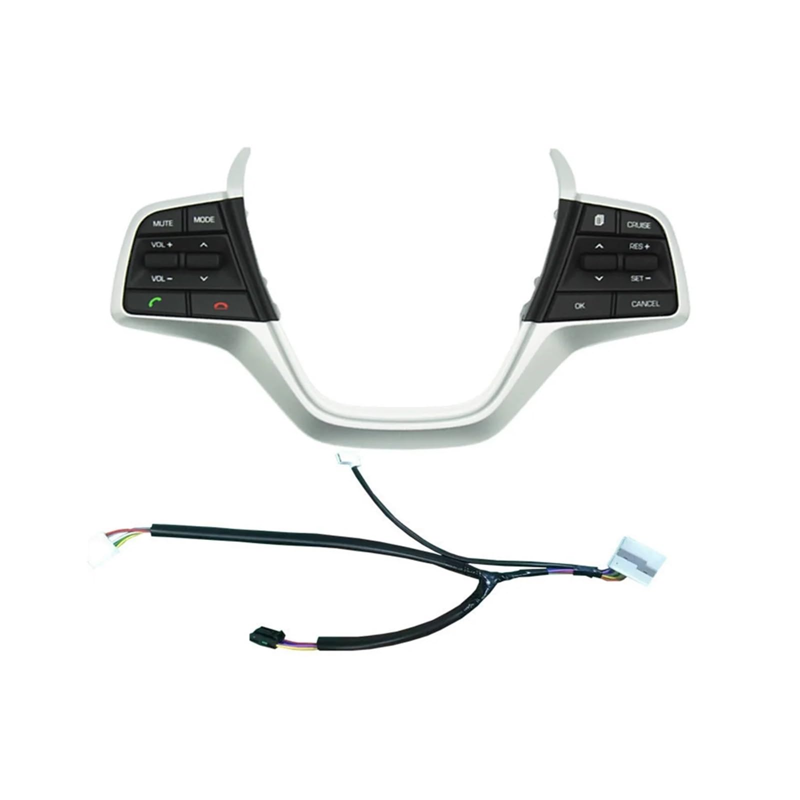 HLYQMYG Car Control Volume Channel Phone Cruise Control Steering Wheel Buttons Switch Compatible with Hyundai Elantra 1.6L