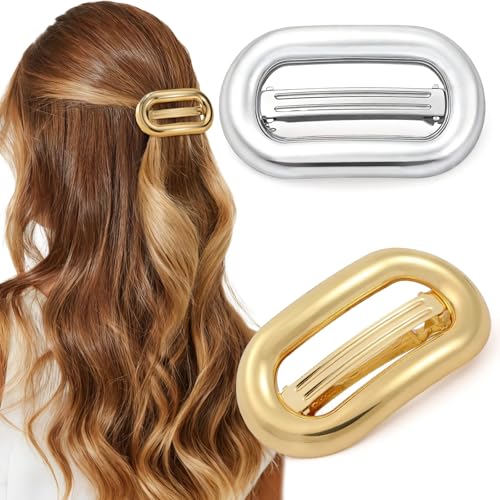 2 PCS Metal Hair Clips para mujer, estilo vintage miniatura 1