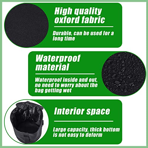 Dunzy Waterproof Hockey Puck Bag Equipment Carrying Bag for Hockey Pucks and Balls Large Capacity bag Carrier for Holding up to 50, Black(1 Pcs)
