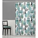 Maytex Owl Fabric Shower Curtain