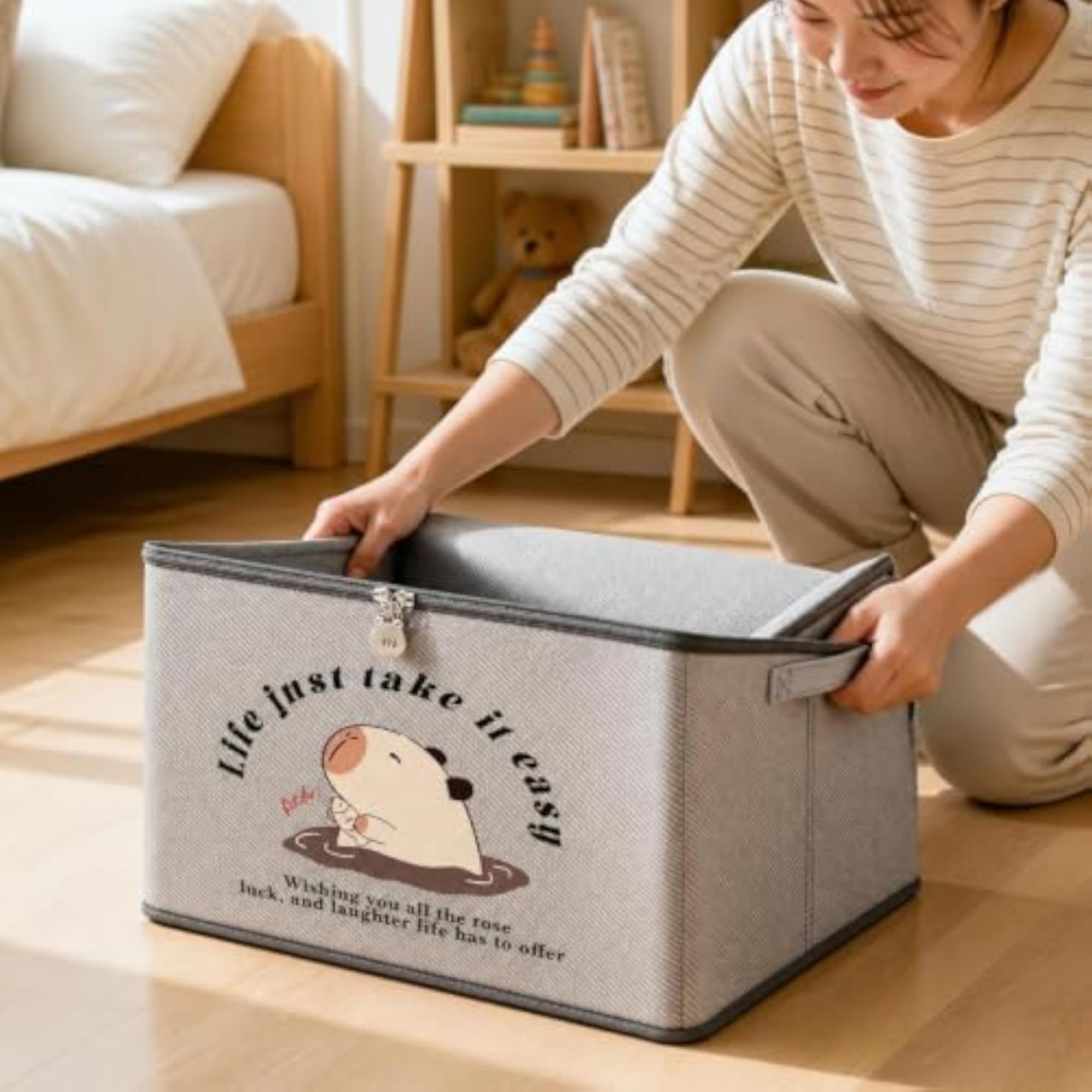 Large Capacity Foldable Storage Organizer with Lock