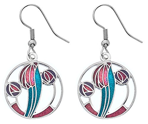 Preisvergleich Produktbild Mackintosh Rose & Tulip Ohrringe Rot