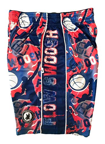 Flow Society Swoosh Blue & Red Attack Boys Shorts - Kids Athletic - Basketball - Baseball - Hockey - Football - Lacrosse3