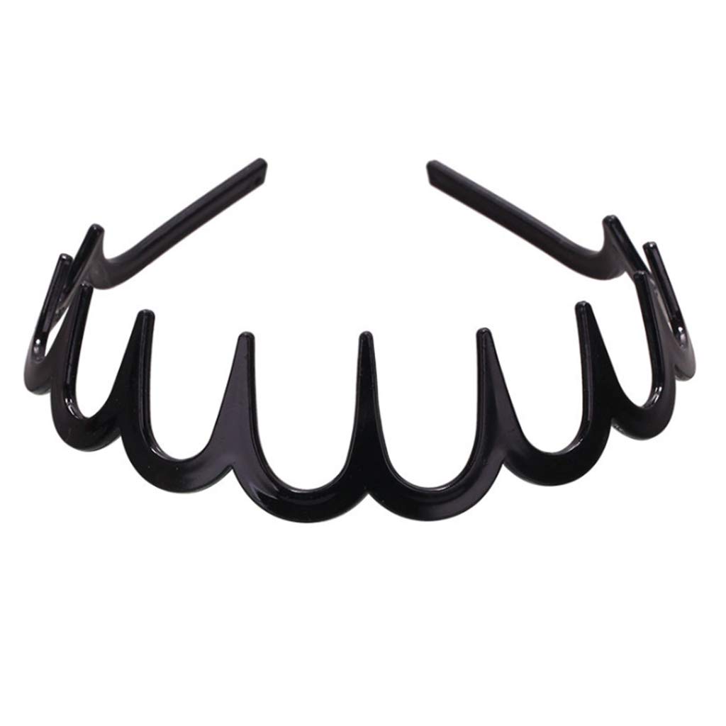 oringnat Women Girls Long Tooth Headband Resin Comb Hair Hoop