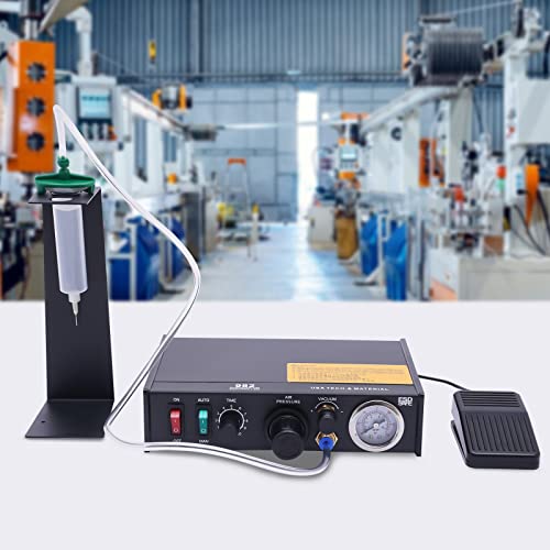 MuChaIOAK Glue Dispenser Machine, Automatic Glue Dispenser Pneumatic Dispensing Machine Precise Controller 982, Paste Controller Glue Dropper Glue, Timer Controlled 110V