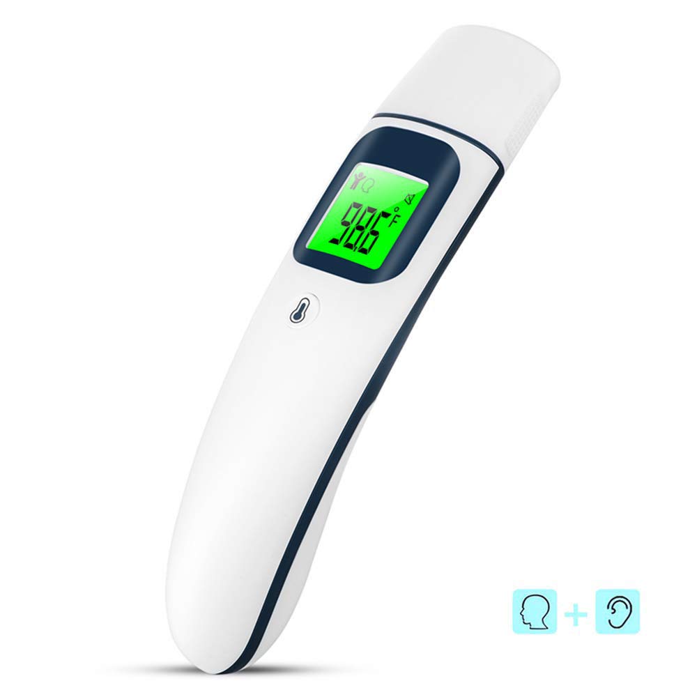 Termómetro Infrarrojo del Bebé, Oído Y Termómetro De La Frente, Termómetro Médico Modo Dual Digital con Fiebre De Alarma, ℃ / ℉ De Conversión, 1S Lectura