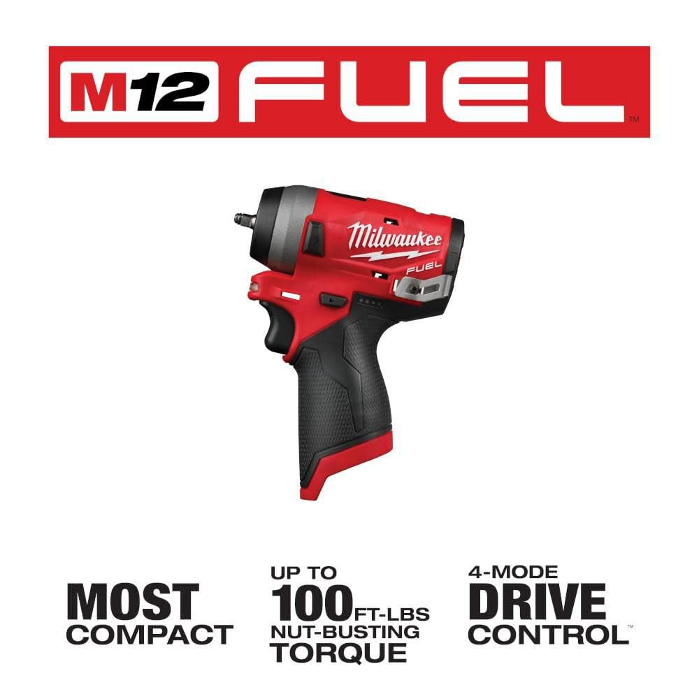 Milwaukee M12 FUEL Stubby 1/4 in. Impact Wrench (Bare Tool