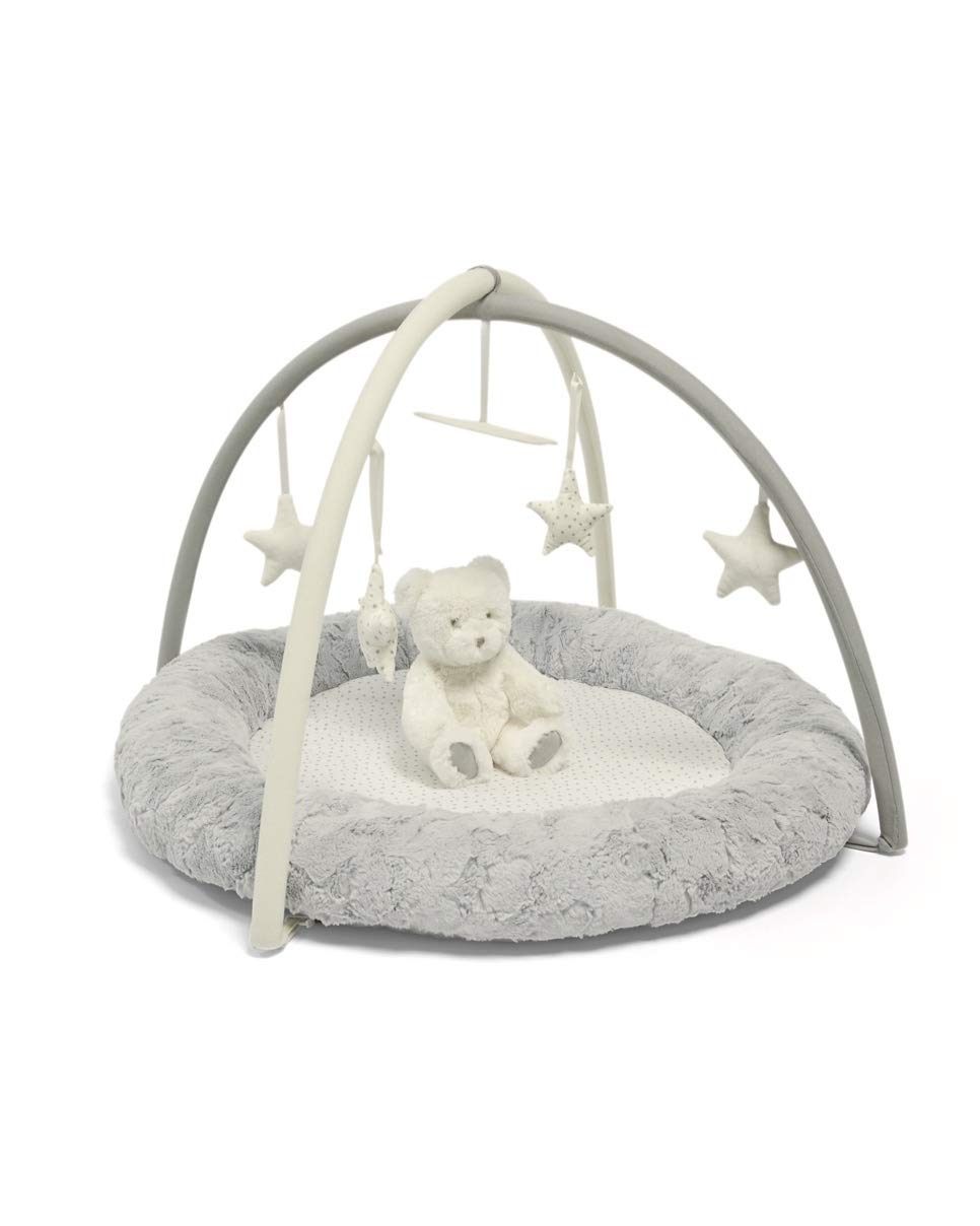 My First Interactive Activity Baby Playmat & Gym, Grey/Cream