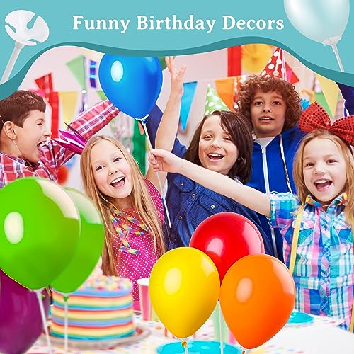 Image of PP OPOUNT 20 PCS Long Balloon Sticks, 15.7 inches Balloon Sticks with Cups | Plastic Balloon Sticks for Anniversary, Birthday, Party, Wedding Decoration, Balloon Sticks for Centerpieces