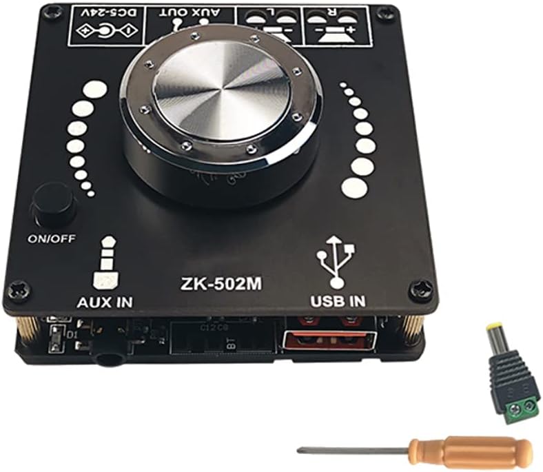 DollaTek ZK-502M Audio Mini 2.0 Stereo 50W+50W bluetooth Digital Amplifier Module 50W*2 AMP Amplificador Home Theater AUX USB