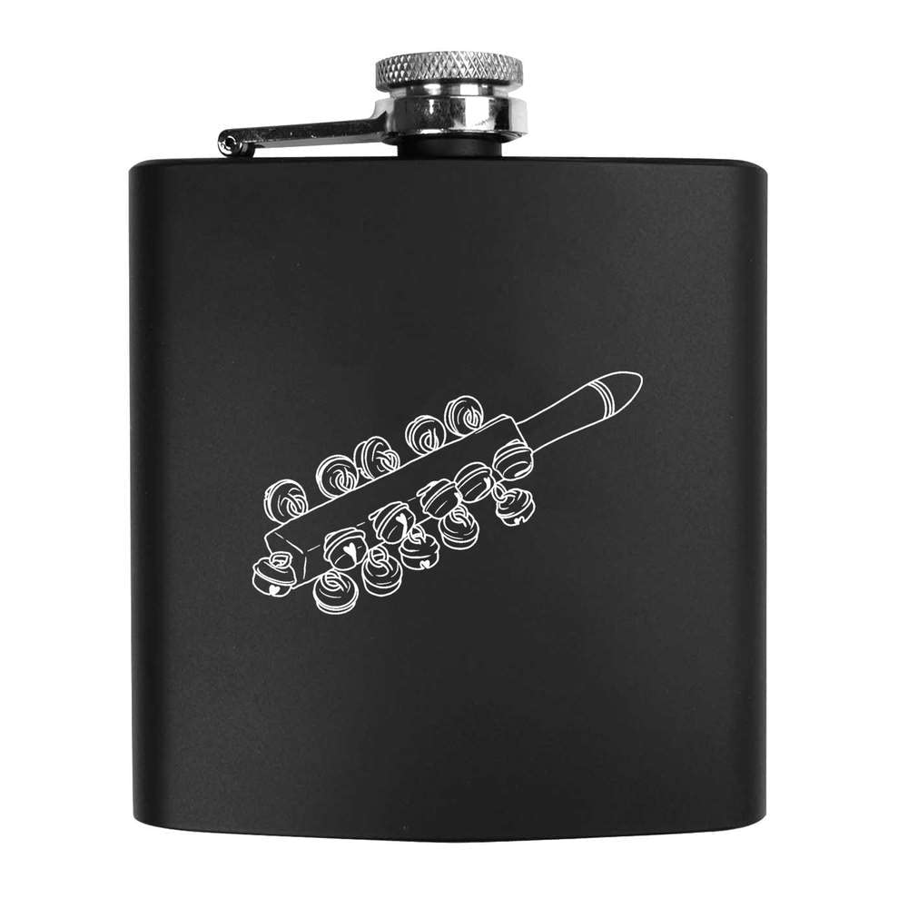 6oz (170ml) 'Jingle Bell' Pocket Hip Flask (HP00023002)