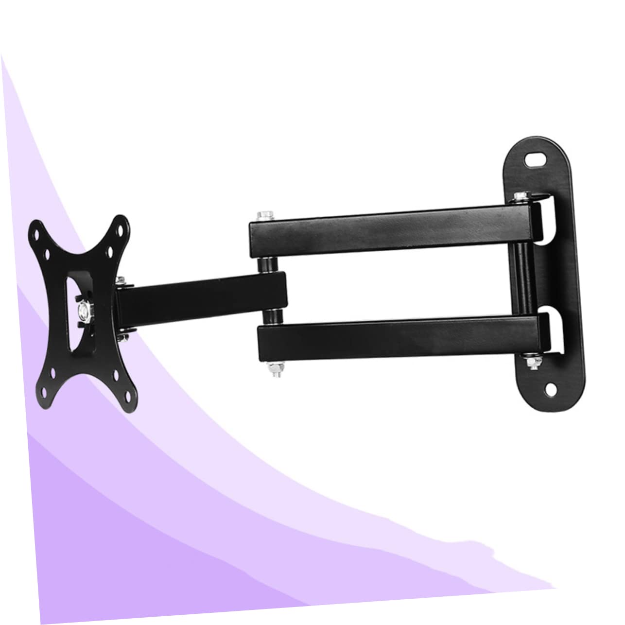 Homoyoyo Supporto Da Muro Per Tv Da Montaggio Fisso Con Di Gradi Struttura Resistente Compatibile Con Monitor Lcd e Led Design Salvaspazio Per Uso Domestico e Commerciale