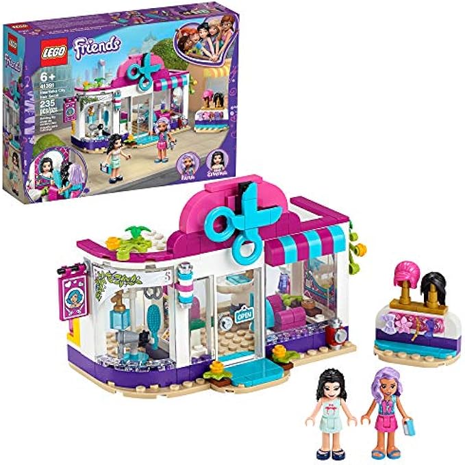 LEGO Friends Heartlake City Play Hair Salon Fun Toy 41391 Building Kit, Featuring Friends Character Emma (235 Pieces)