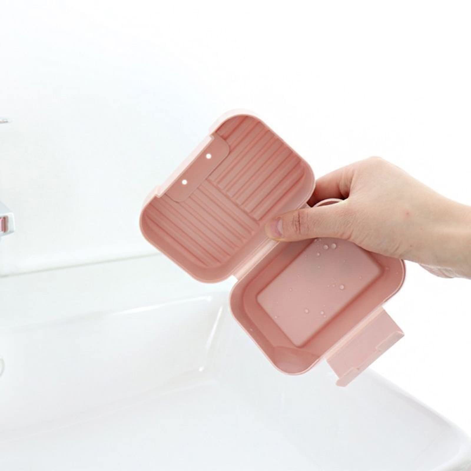 Portasapone da viaggio verde, 1 pezzo, resistente e impermeabile per
