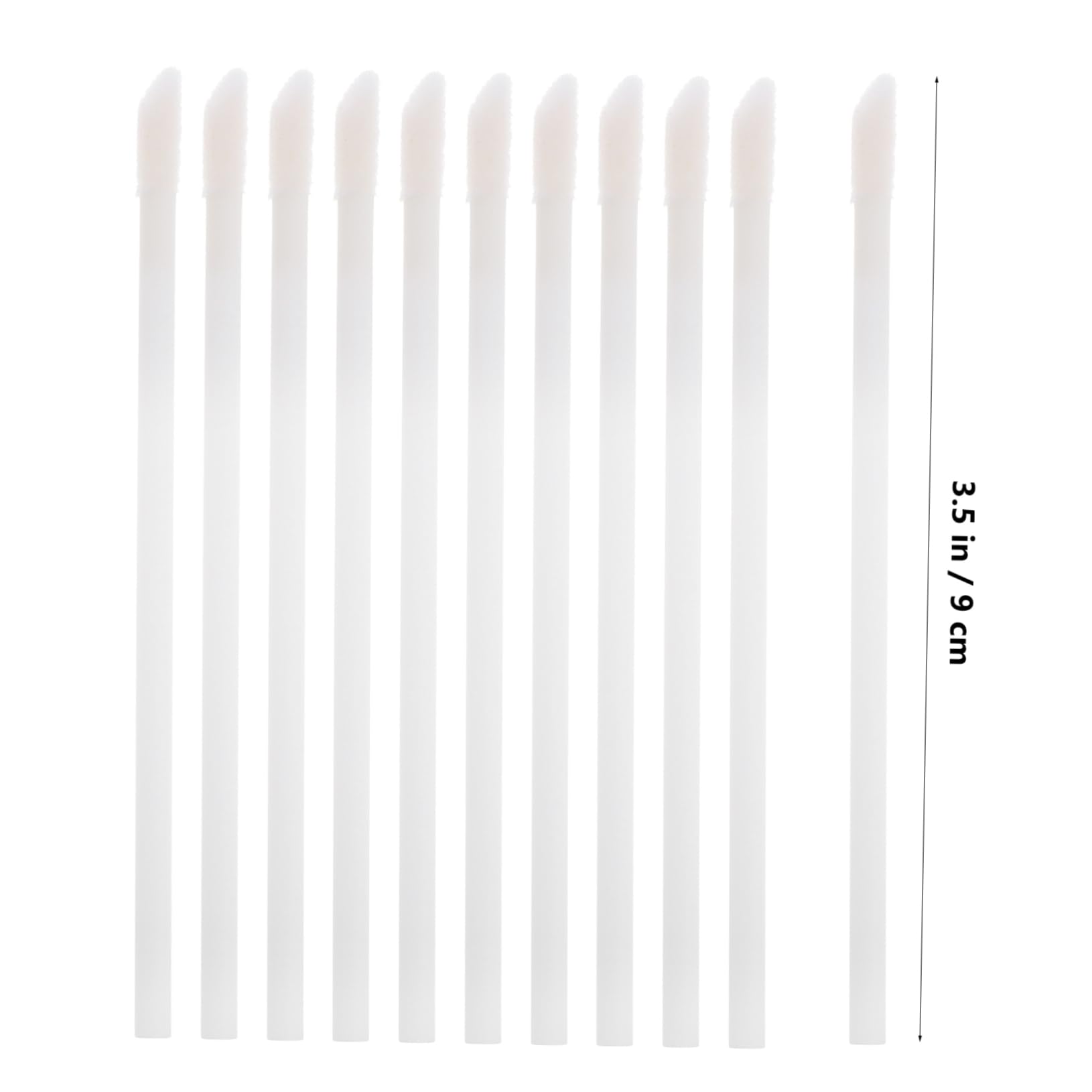 PartyKindom 50 Pack Disposable Lip Makeup Brush Round Head Lip Brushes Safe Pp Material Wands for Travel Home