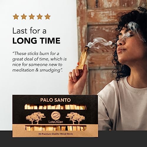 Palo Santo Sticks Authentic (Approx. 160 Grams | 5.6 Oz) — Large Pack — 100% Natural Incense, High Resin Spiritual Cleansing Palo Santo Smudge Sticks From Peru — Wild Harvested Sustainably Hand Picked #TOP5