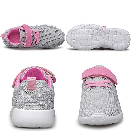 Image of TOEDNNQI Boys Girls Sneakers Kids Lightweight Breathable Strap Athletic Running Shoes for Little Kids /Toddler