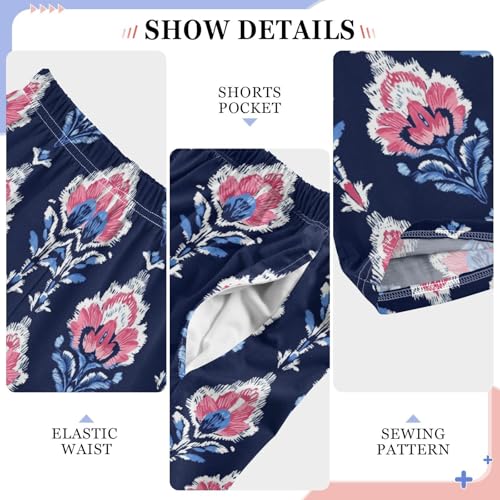 Pajama Pants Bohemian Pattern Floral PJ Bottoms Sleepwear Lounge Sleep Pant with Pockets4