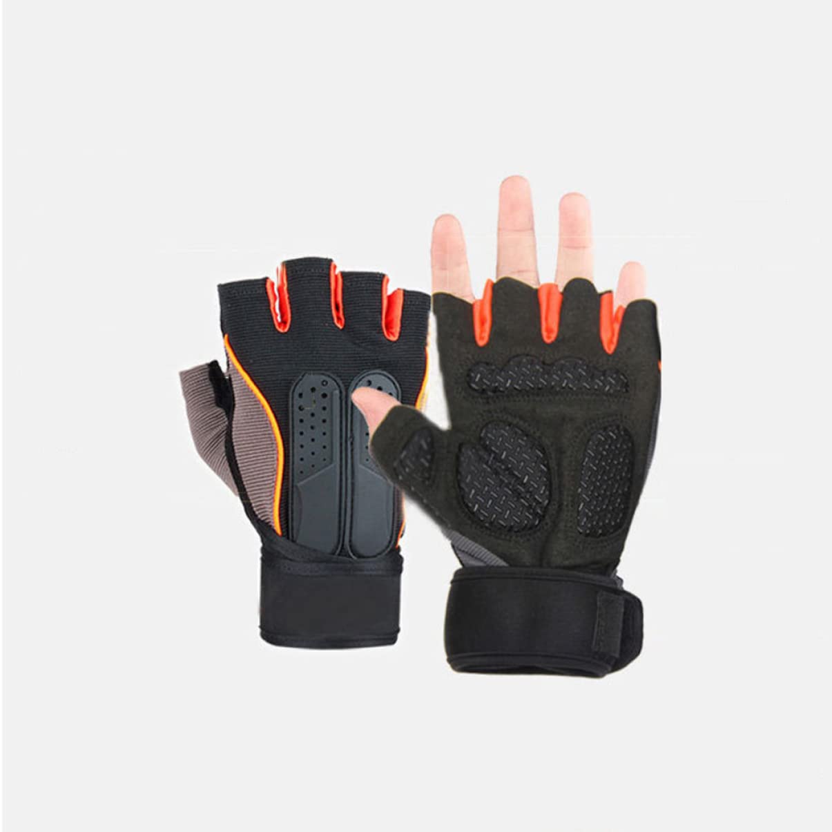 INOOMP 3 Paires De De Gymnastique pour Femmes d'exercice pour Hommes sans Doigts De Musculation Hommes D'Haltérophilie Demi-Doigt De Gymnastique avec