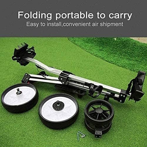 WaiDXn Cube Compact Folding Ergonomic Handle Push Golf Trolley 3 Wheel, Golf Push Cart With Scorecard Holder,Drinks Holder - Image 7