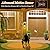 Motion Sensor Outdoor Lights - Retro Dusk to Dawn Outdoor Lighting, Advanced LED Motion Sensor Porch Light Fixtures, Black Waterproof Exterior Lantern Wall Mount for Front Garage, Entryway Anti-Rust