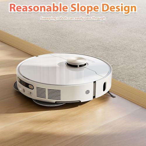 100x6.5x2.5CM Schwellenrampe, Türschwellenrampen, PVC Rollstuhlrampe, rutschfeste Oberfläche, Gummirampe Auffahrrampe Schwellenrampe für Rollstuhl, Kinderwagen, Rollator oder e Scooter (Braun, 2.5)