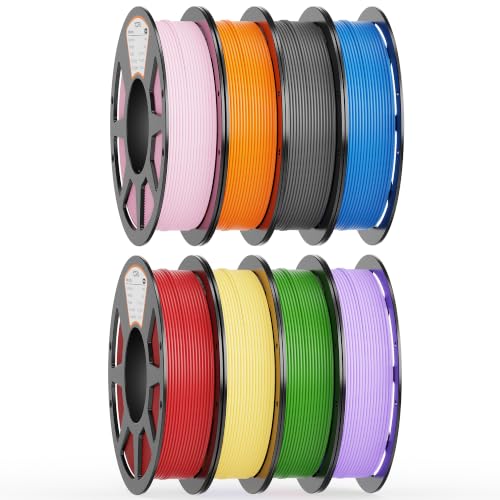 Image of YOOPAI PLA Filament 1.75mm, 250g PLA+ & Matte Bundle, 8 Rolls