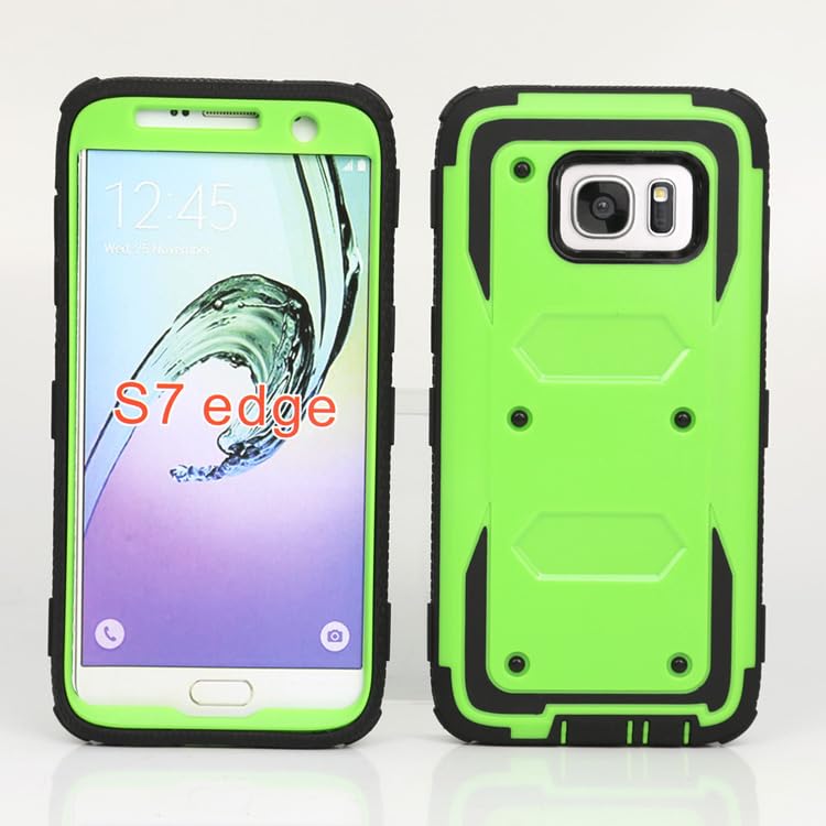 Asuwish Phone Case for Samsung Galaxy S7 Edge Cover Hybrid Shockproof Proof Full Body Protective Heavy Duty Cell Accessories Glaxay S7edge Gaxaly S 7 Plus Galaxies GS7 7s 7edge Women Men Deep Green