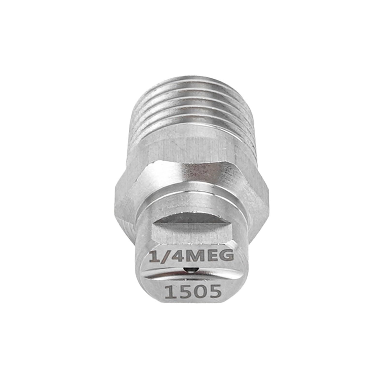 SHALLEZSOU Misting Nozzles Stainless Steel Flat Fan Spray Tip 1/4 BSPT Male Thread High Pressure Nozzle 0-65 Degree Angles(5003)