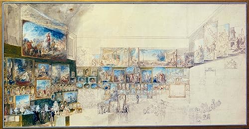 Toile le Salon du Dessin Gabriel De Saint Aubin reproduction d'art portrait premium