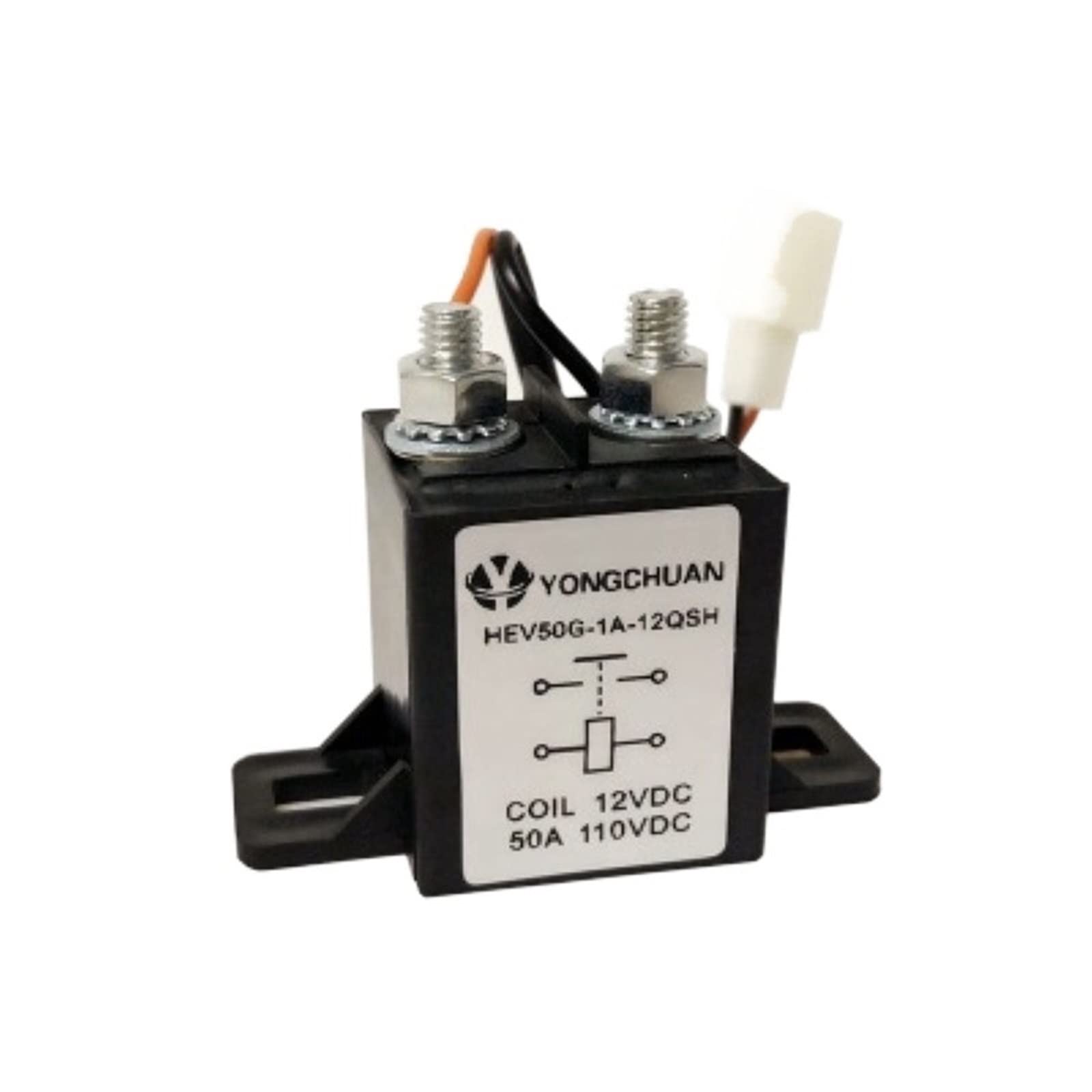 VDOQTLJT 1PCS 50A 60V 72V 110VDC Electric Vehicle Heater Relay
