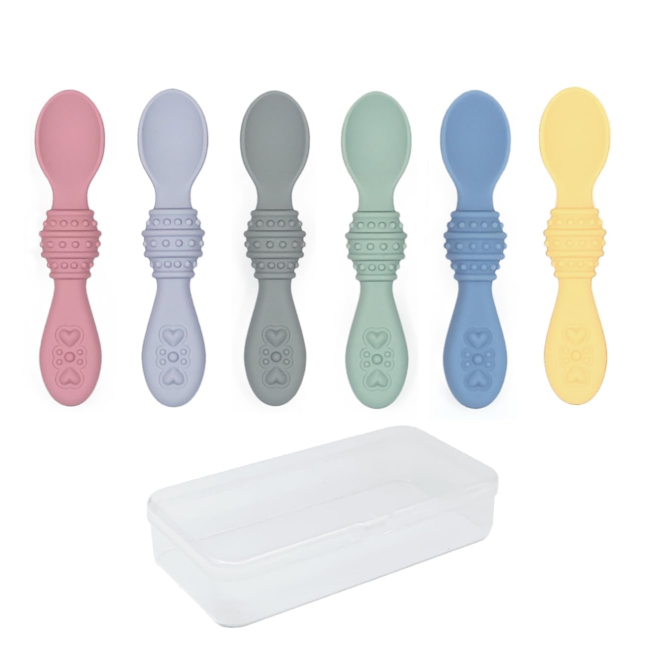 Elk and Friends Silicone Baby Spoons