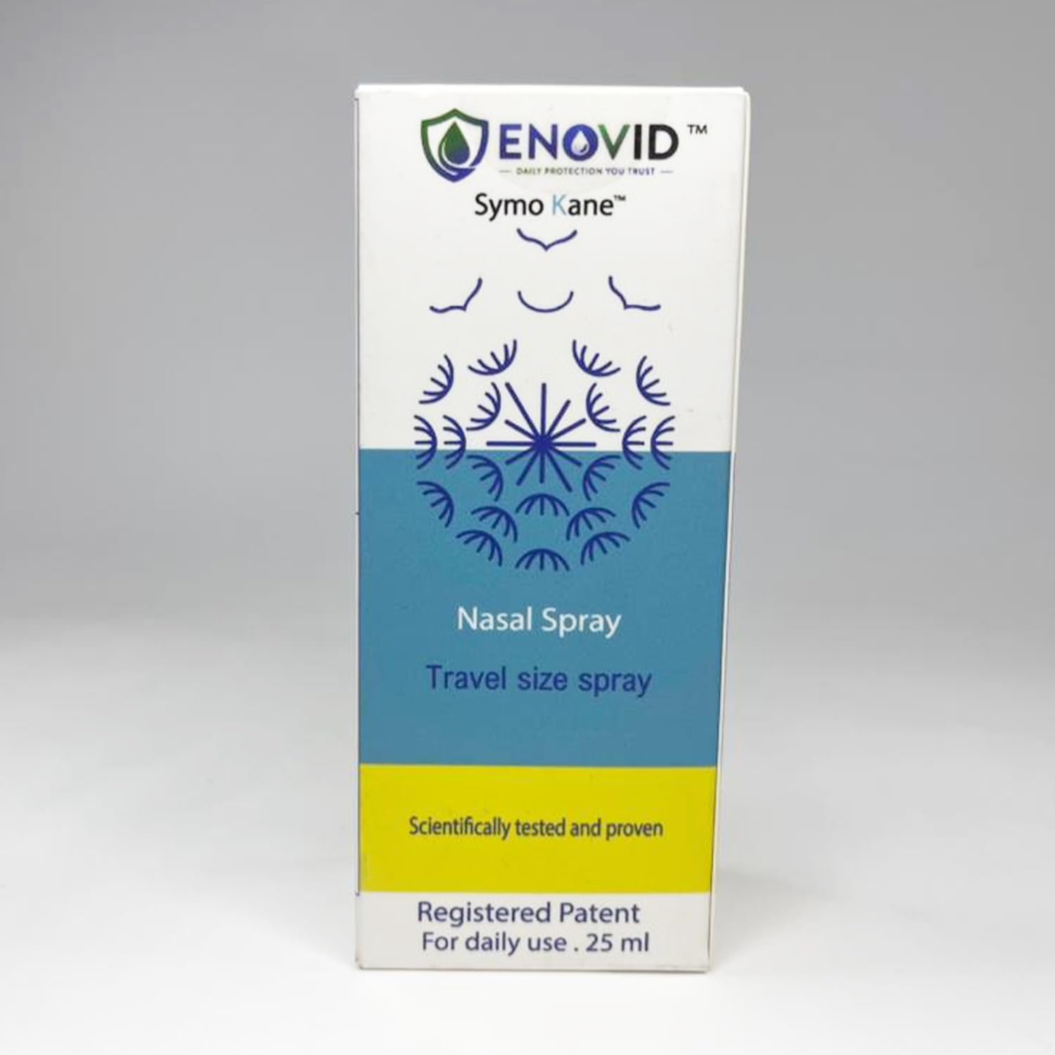 Enovid@ Daily Protection You Trust, Natural and Revolutionary Protection Nasal Spray - 0.845 fl oz, Great for Daily use Travel Size Spray, Chemical Free, Cruelty-Free - Pack of 1