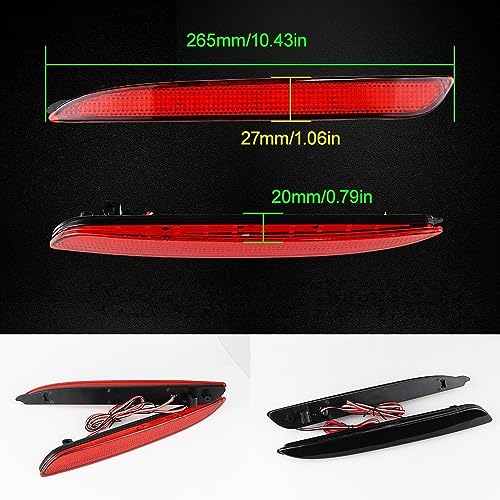 Luces traseras para Mazda 3 2010-2015 parachoques trasero 4