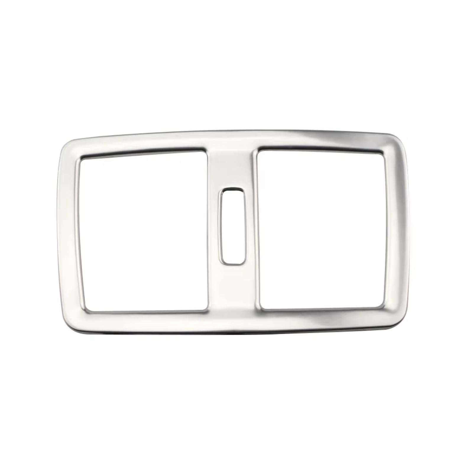 Car Interior Moulding Trim for BMW X1 F48 2016-2022 Decoration Sticker Accessories Car Rear Air Conditioning AC Vent Outlet Trim Cover(Stainless Steel)