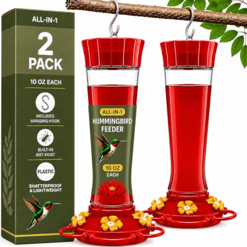 Mangeoire colibri 10 oz ensemble de 2 avec garde-fourmis