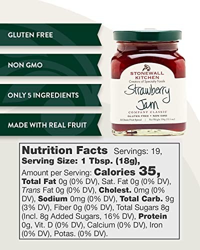 Stonewall Kitchen Strawberry Jam, 12.5 Ounces #TOP2