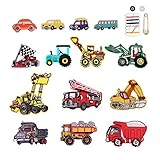 【Verschiedene Stile】 Es gibt 14 verschiedene gestickte Aufkleber in Cartoon-Auto-Form, die farbenfroh und naturgetreu sind und von denen jeder sehr beliebt ist. Sie können einige davon nach Ihren Wünschen auswählen und dann Ihren einzigartigen Stil zusammenstellen.