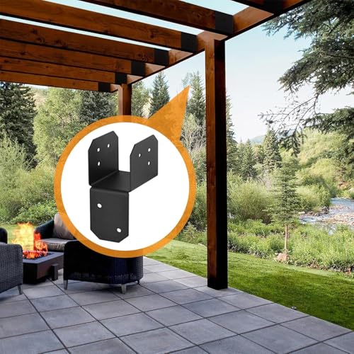 Support de fixation en acier pour cabane en bois et clôture extérieure - 5