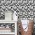 Main Street 8-Sheet of 8"x 8" Peel and Stick Kitchen Backsplash Tiles, Black and Silver Mosaic Design, Self Adhesive Wall Tiles, Renter Friendly, Water Resistant