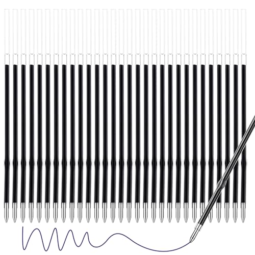 30 Stück 0,7mm Kugelschreiber Minen - Blau, Nachfüllminen für Büro, Schule, Zuhause