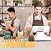 EsLuker.ly Coffee Station Organizer Countertop, Bamboo Extendable Coffee Bar Caddy Condiment Storage, Pods Holder for Home Office, Kitchen Area Nook for Accessories Organizer