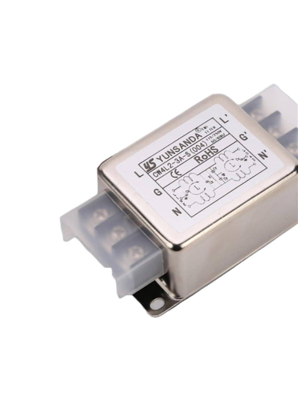 Power Filter EMI Single-Phase AC 220V Anti-Interference CW4L2-10A-S(004) 6A20A(CW4L2-20A-S(005))