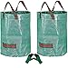 Gartensack 300L Laubsack Gartenabfallsack Stabil,2 Stück Gartensäcke Grünabfall Stabil Wiederverwendbar,Laubsäcke Groß mit Griffen 1 Gartenhandschuhe für Gartenabfälle Grünschnitt Rasenschnitt