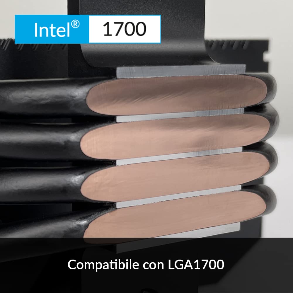 ARCTIC Freezer i35 RGB - Dissipatore CPU a Torre Singola con RGB per Intel, Ventola P da 120 mm ottimizzata per la pressione, 200-1700 RPM, 4 Heatpipes, Pasta Termica MX-5 inclusa - Nero